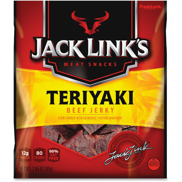 LINK SNACKS, INC. 87635 Jack Links Teryiaki Beef Jerky, 2.85 Oz LINK SNACKS, INC. 87635 Jack Links Teryiaki Beef Jerky, 2.85 Oz