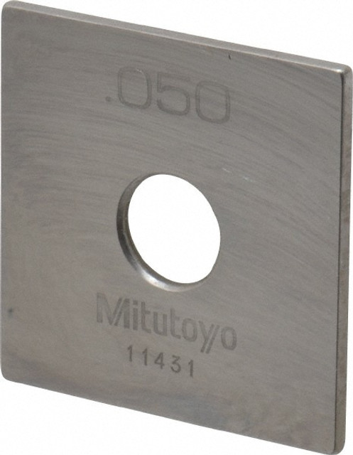 Mitutoyo 614105-531 Square Steel Gage Block: 0.05", Grade 0