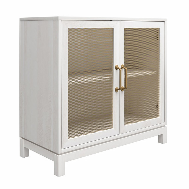 AMERIWOOD INDUSTRIES, INC. Ameriwood Home 8791341COM  Mr. Kate Tess 34inW Accent Cabinet, Ivory Oak