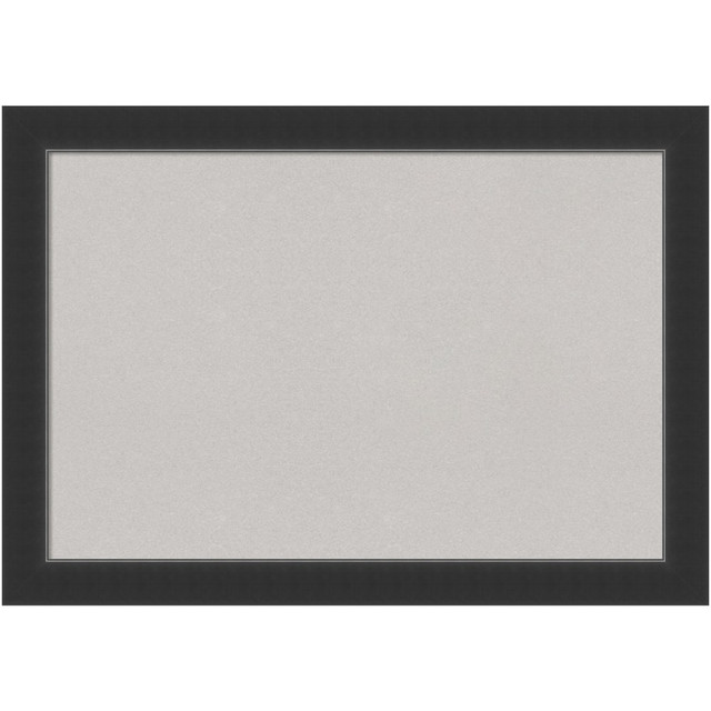 UNIEK INC. A42703982822 Amanti Art Cork Bulletin Board, 41in x 29in, Gray, Corvino Black Wood Frame