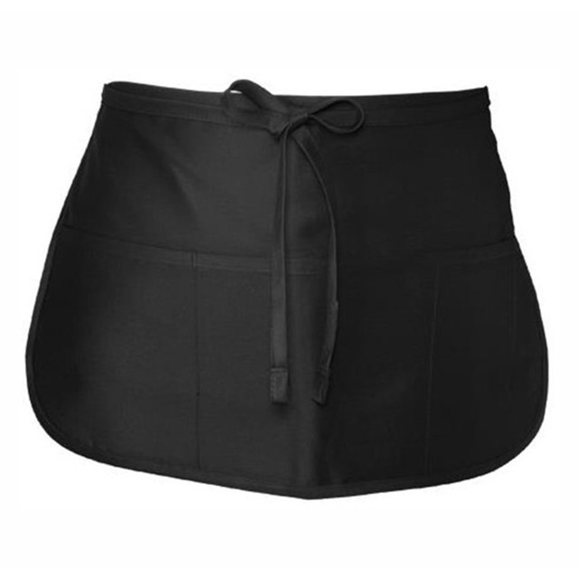 CHEF WORKS, INC. F9 BLK0 Chef Works Waist Apron, One Size, Black CHEF WORKS, INC. F9 BLK0 Chef Works Waist Apron, One Size, Black