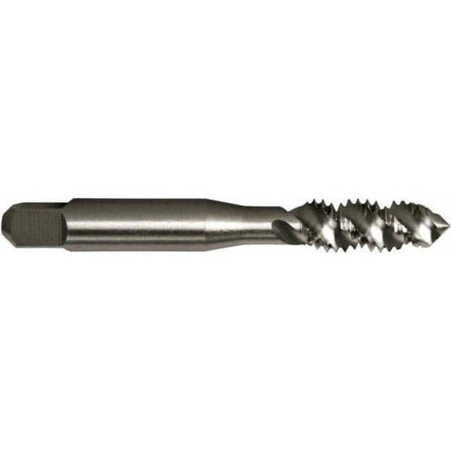 Greenfield Threading 367305 Spiral Flute Tap: #10-24 UNC, 3 Flutes, Plug, 2/2B/3B Class of Fit, High Speed Steel, Bright/Uncoated
