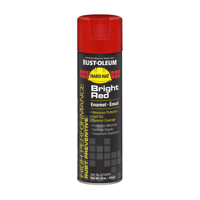 RUST-OLEUM CORPORATION V2164838 Rust-Oleum Hard Hat High Performance V2100 System Rust Preventive Enamel Spray Paint, 15 Oz, Gloss Bright Red, Case Of 6 Cans RUST-OLEUM CORPORATION V2164838 Rust-Oleum Hard Hat High Performance V2100 System Rust Preventive Enamel Spray Paint, 15 Oz, Gloss Bright Red, Case Of 6 Cans