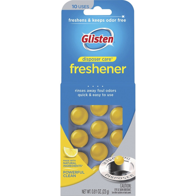 SUMMIT BRANDS DPLM12T Glisten Disposer Care Freshener - Tablet - 0.81 oz - 10 / Pack