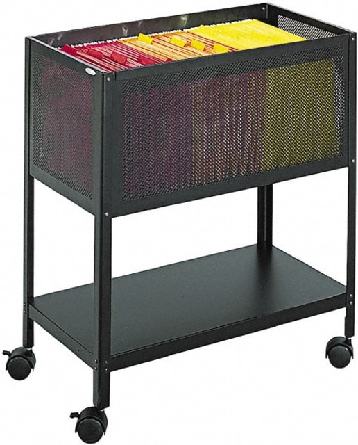 Safco SAF5350BL Tote Utility Cart: Steel, Black