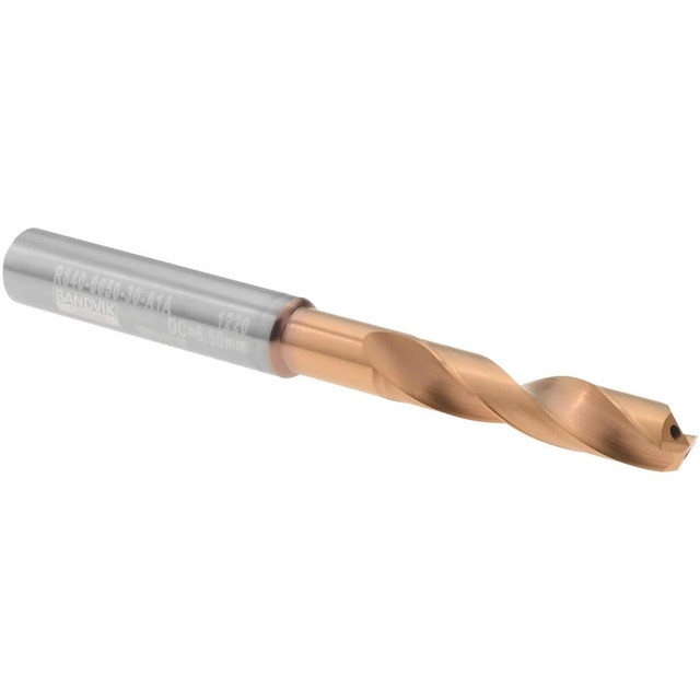 Sandvik Coromant 5748281 Screw Machine Length Drill Bit: 6.50 mm Dia, 140 deg Point, Solid Carbide