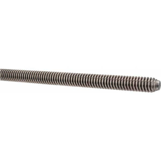 Keystone Threaded Products KT008AG1A18265 Threaded Rod: 1/2-10, 6' Long, Stainless Steel, Grade 304 (18-8)