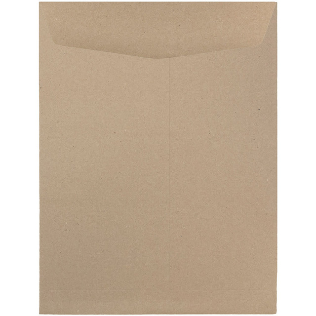 JAM PAPER AND ENVELOPE 6315446B JAM Paper Open-End 9in x 12in Manila Catalog Envelopes, Gummed Seal, 100% Recycled, Brown Kraft, Pack Of 10