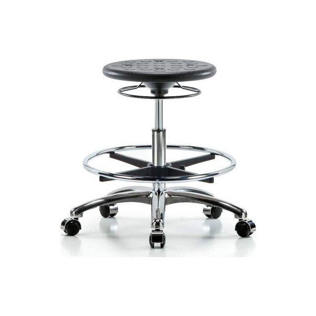 Blue Ridge Ergonomics MSC43394 Lab Stool: Polyurethane, 25" Seat Width, 25" Seat Depth