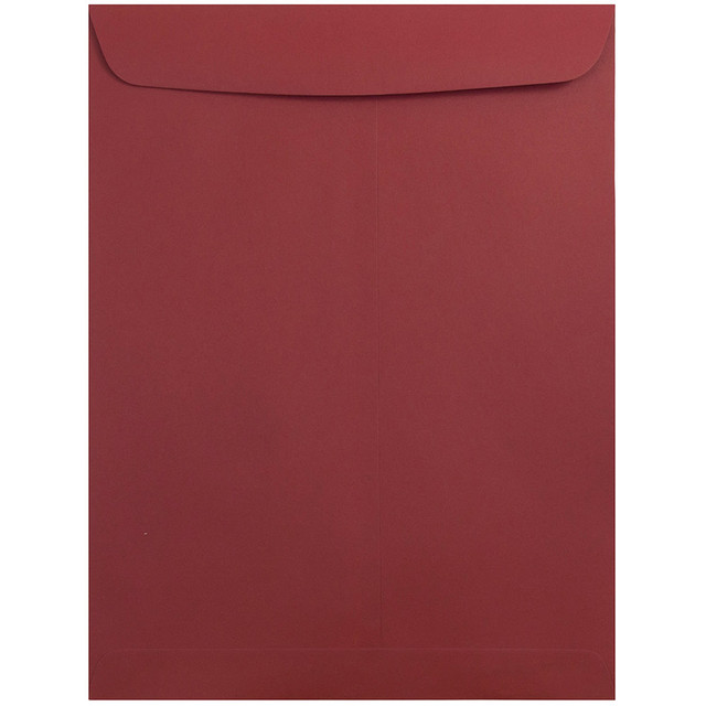 JAM PAPER AND ENVELOPE 31287532B JAM Paper Open-End 9in x 12in Catalog Envelopes, Gummed Seal, Dark Red, Pack Of 10