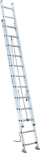Werner D524-2 24' High, Type IA Rating, Aluminum Extension Ladder