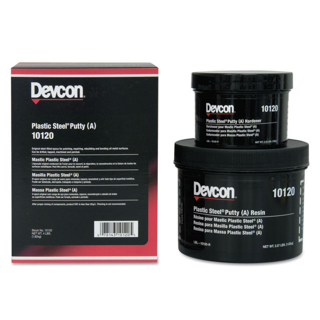 ITW DYMON 10120 Devcon Plastic Steel Putty (A), 4 lb Kit