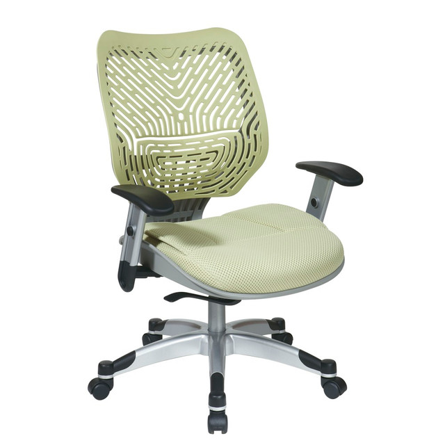 OFFICE STAR PRODUCTS Office Star 86-M66C625R  Unique Self-Adjusting SpaceFlex Mid-Back Managers Chair, Kiwi