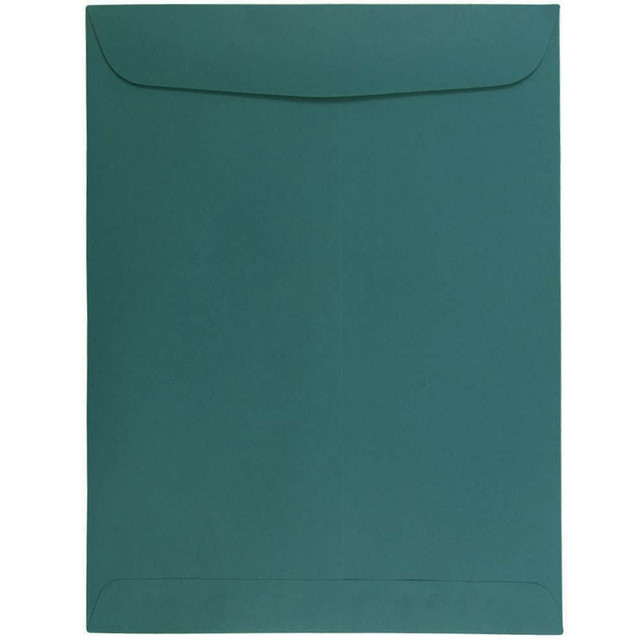 JAM PAPER AND ENVELOPE 31287536C JAM Paper Open-End 9in x 12in Catalog Envelopes, Gummed Seal, Teal, Pack Of 10