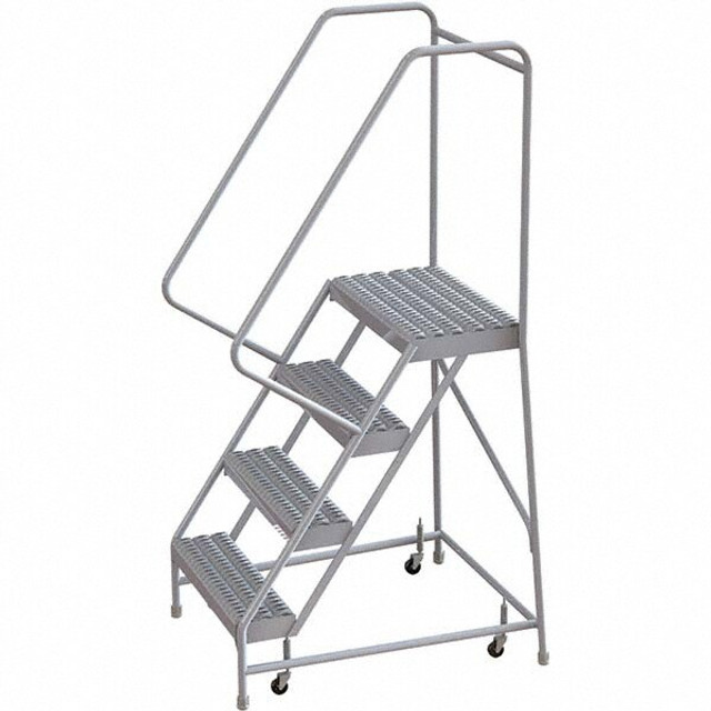 TRI-ARC WLAR104165 Aluminum Rolling Ladder: 4 Step