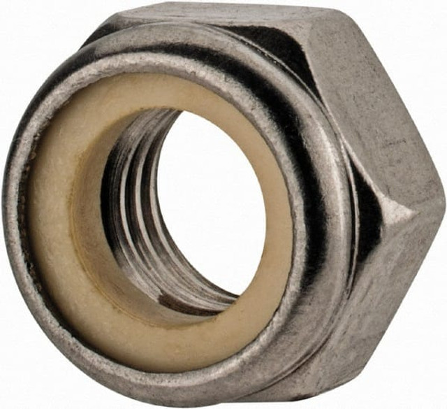 Value Collection NL5X01200-050BX Hex Lock Nut: Insert, Nylon Insert, Grade 18-8 & A2 Stainless Steel, Uncoated