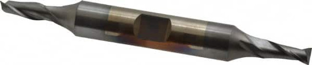 Cleveland C33693 Square End Mill: 3/16'' Dia, 7/16'' LOC, 3/8'' Shank Dia, 3-1/4'' OAL, 2 Flutes, High Speed Steel