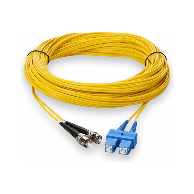 ADD-ON COMPUTER PERIPHERALS, INC. ADD-ST-SC-30M9SMF AddOn 30m SC to ST OS1 Yellow Patch Cable - Patch cable - SC/UPC single-mode (M) to ST/UPC single-mode (M) - 30 m - fiber optic - duplex - 9 / 125 micron - OS1 - halogen-free - yellow ADD-ON COMPUTER PERIPHERALS, INC. ADD-ST-SC-30M9SMF AddOn 30m SC to ST OS1 Yellow Patch Cable - Patch cable - SC/UPC single-mode (M) to ST/UPC single-mode (M) - 30 m - fiber optic - duplex - 9 / 125 micron - OS1 - halogen-free - yellow