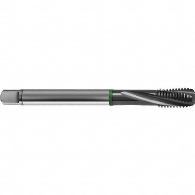 Guhring 9041570120070 Spiral Flute Tap: M12 x 1.50, Metric, 3 Flute, Bottoming, 6H Class of Fit, High Speed Steel, TICN Finish