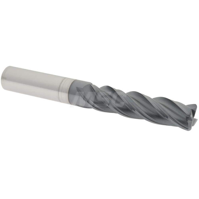 Accupro 436L5000060C11 Corner Radius End Mill: 1/2" Dia, 2" LOC, AlTiN Finish, Corner Radius End, Centercutting