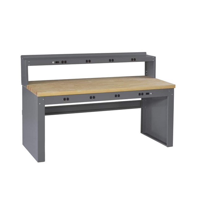 Tennsco EB-2-3072M-MGY Stationary Workbench: Medium Gray