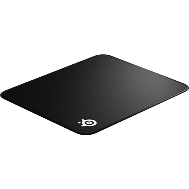 STEELSERIES NORTH AMERICA CORPORATION 63823 SteelSeries Cloth Gaming Mouse Pad - 0.08in x 17.72in x 15.75in Dimension - Black Monochrome - Rubber - Anti-slip, Anti-fray, Peel Resistant