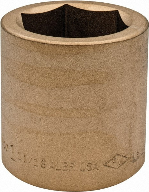 Ampco SS-3/4D1-11/16 Hand Socket: 1-11/16" Socket, 6-Point