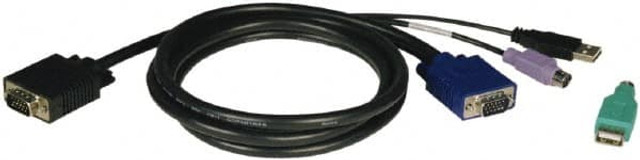 Tripp-Lite P780-006 6' Long, HD15, PS/2, USB A/PS/2 Computer Cable