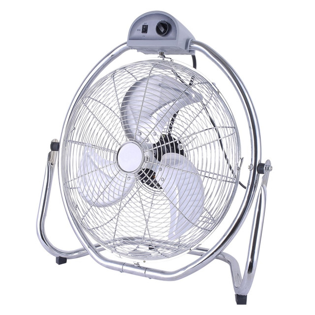 OPTIMUS ENTERPRISE, INC. 995105308M Optimus 20in Grade Oscillating High-Velocity Fan With Chrome Grill, 26in x 20in OPTIMUS ENTERPRISE, INC. 995105308M Optimus 20in Grade Oscillating High-Velocity Fan With Chrome Grill, 26in x 20in