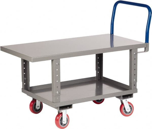 Little Giant. RNB2-2448-6PYAH Platform Truck: 2,000 lb Capacity, Steel Deck, 48" Long, 35-1/2" High