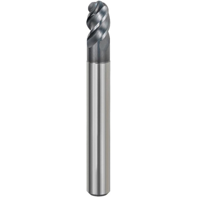 Mitsubishi 649467 Ball End Mills; Mill Diameter (Decimal Inch): 0.3150 ; Mill Diameter (mm): 8.00 ; Number Of Flutes: 4 ; End Mill Material: Carbide ; Length of Cut (mm): 12.0000 ; Coating/Finish: AlCrN