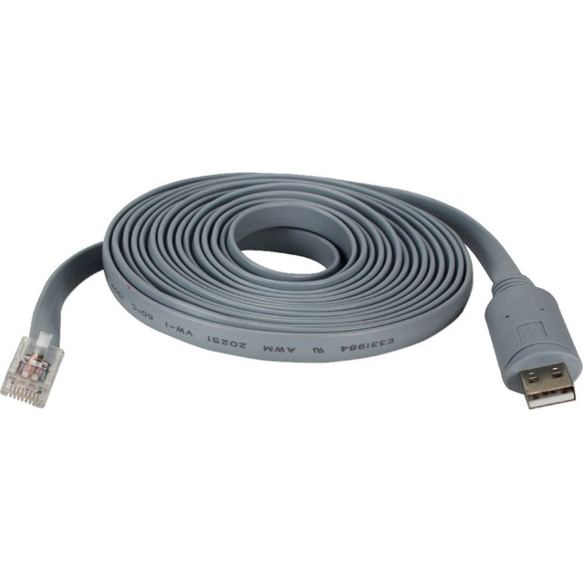 QVS, INC. QVS UR-2000M2-RJ45B  10ft USB to RJ45 Cisco RS232 Serial Rollover Cable0 ft - First End: 1 x USB 2.0 Type A - Male - Second End: 1 x RJ-45 RS-232 Network - Male - 250 kbit/s - Rollover Cable - Shielding