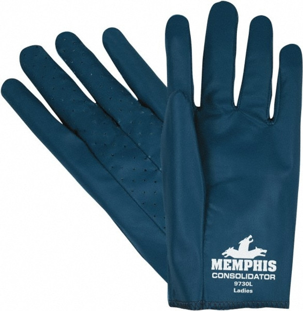 MCR Safety 9730S Chemical Resistant Gloves: Small, Nitrile, Supported