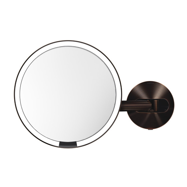 SIMPLEHUMAN LLC ST3023 simplehuman Wall Mount Sensor Mirrors, 9-1/8inH x 13-13/16inW x 3-1/8inD, Dark Bronze, Hardwired