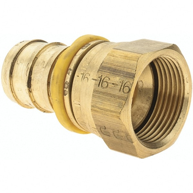 Parker BDPP-00402 Barbed Push-On Hose Female Swivel: 1-5/16-12 FJIC, Brass, 1/2" Barb