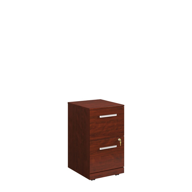 SAUDER WOODWORKING CO. 427869 Sauder Affirm 19inD Vertical 2-Drawer Mobile File Cabinet With Lock, Classic Cherry