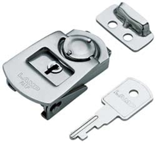 Sugatsune PN-51 Draw Door Latch: 1-3/16" OAW, 9/16" OAH, Stainless Steel, Satin Finish