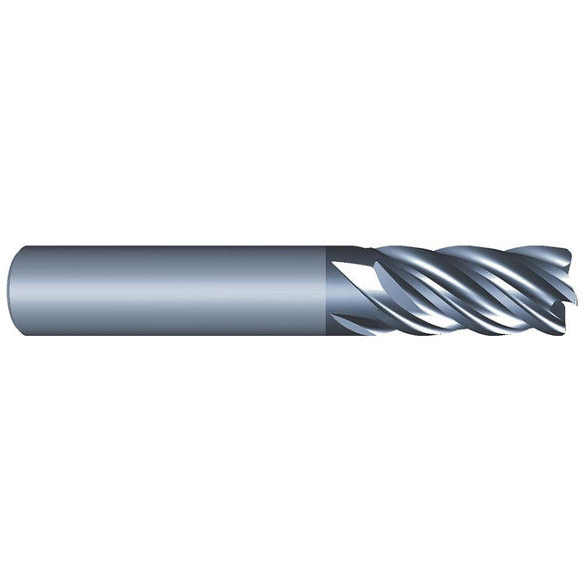 Eliminator 771-6250-030 Corner Radius End Mill: 5/8" Dia, 1-1/2" LOC, 0.03" Radius, 5 Flutes, Solid Carbide