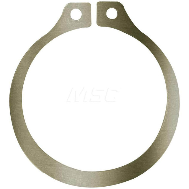 Rotor Clip SH-40ST ZD External Retaining Ring: 0.382" Groove Dia, 13/32" Shaft Dia, 1060-1090 Beryllium Copper & Steel, Zinc-Plated