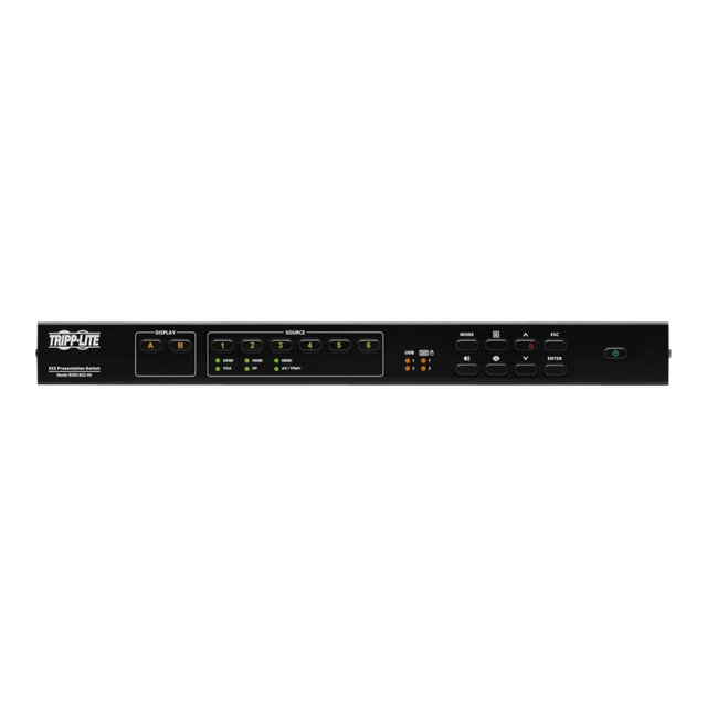 TRIPP LITE B300-9X2-4K  9x2 Multi-Format Presentation Matrix Switch w Audio Extractor 4K - 9x2 matrix switcher / audio disembedder