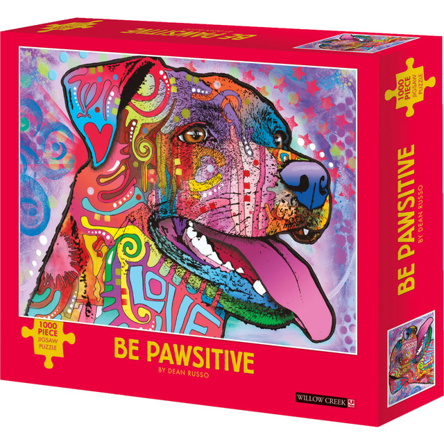 WILLOW CREEK PRESS 48864  1,000-Piece Puzzle, Be Pawsitive