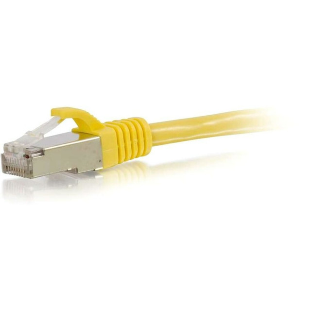 LASTAR INC. 00863 C2G-5ft Cat6 Snagless Shielded (STP) Network Patch Cable - Yellow - Category 6 for Network Device - RJ-45 Male - RJ-45 Male - Shielded - 5ft - Yellow