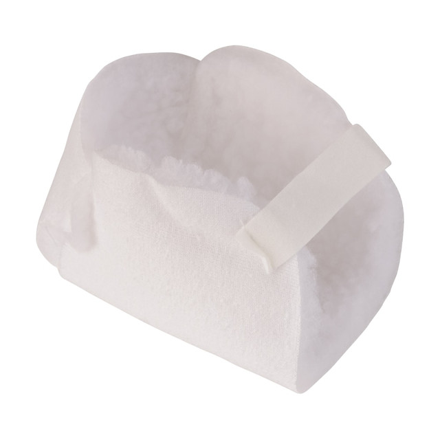 MABIS HEALTHCARE, INC. 555-8070-1900 DMI Heel Protectors With Strap, 5inH x 2inW x 1inD, White, Pack Of 2