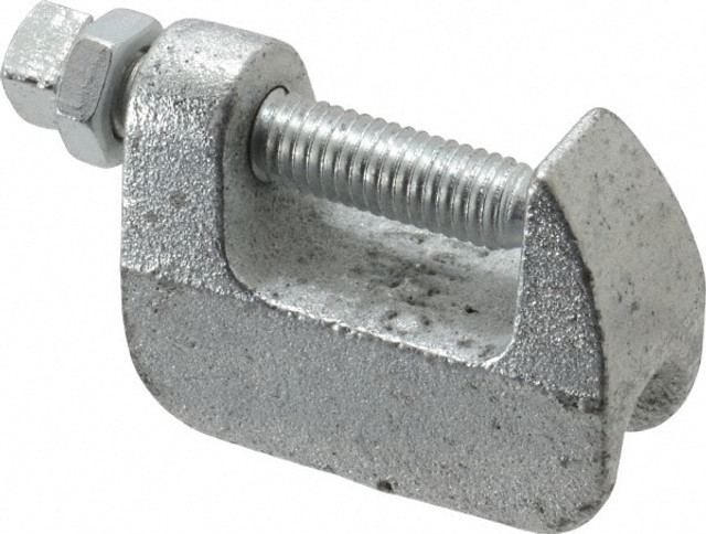 Empire 61G0050 Wide & Top Jaw Clamp: 1-1/4" Flange Thickness, 2" Flange Width, 1/2" Rod