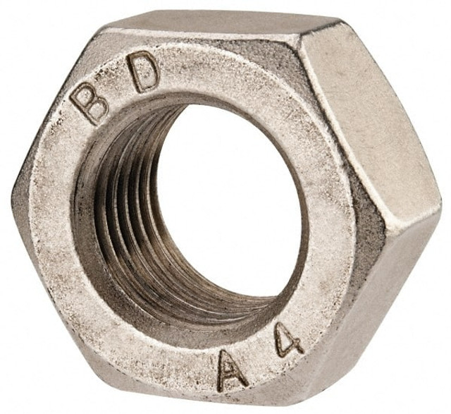Value Collection HN4XX03300 Hex Nut: M33 x 3.50, Grade 316 & Austenitic Grade A4 Stainless Steel, Uncoated