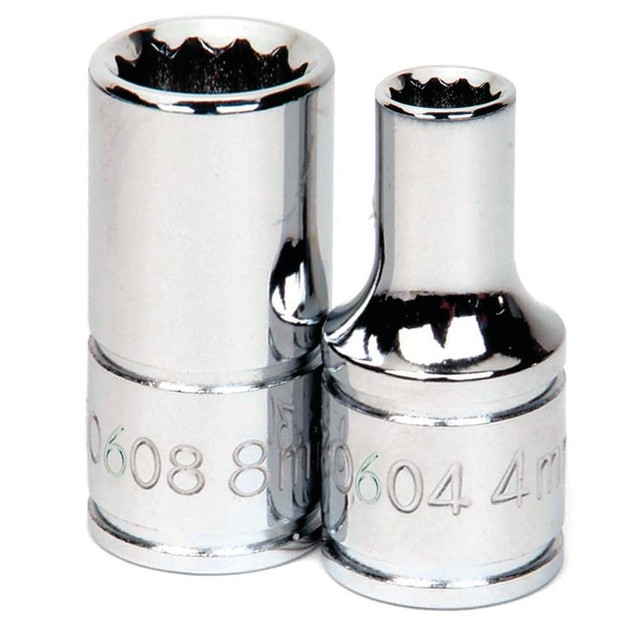 Williams JHW30608A Hand Sockets; Socket Type: Standard ; Drive Size: 1/4 ; Drive Style: Square ; Number Of Points: 12 ; Overall Length (Inch): 1in ; Overall Length (Decimal Inch): 1