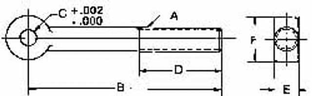 Strong Hand Tools 832418 Rod Ends; Thread Size: 3/8-16 in ; Hole Diameter (Inch): 3/8 ; Hole Center To End: 5 ; Material: Alloy Steel ; Finish: Black Oxide ; Thread Type: External (Male)