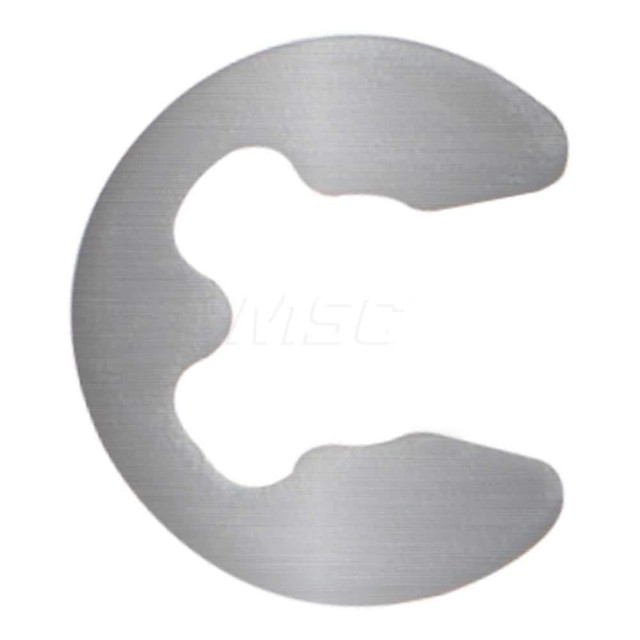 Rotor Clip E-62ST ZF External E Style Retaining Ring: 0.485" Groove Dia, 5/8" Shaft Dia, 1060-1090 Spring Steel, Zinc-Plated