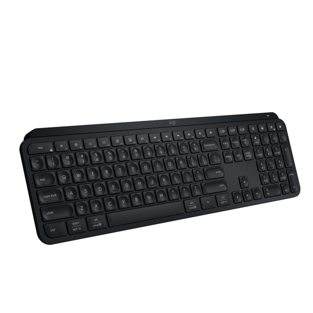 LOGITECH 920-011406  MX Keys S Wireless Keyboard, Full Size, Black, 920-011406