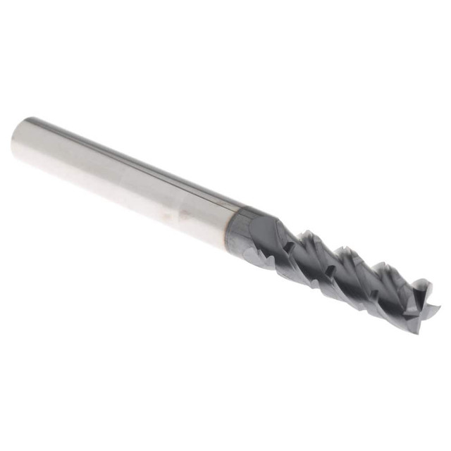 Accupro 12184976 Roughing & Finishing End Mill: 3/16" Dia, 4 Flutes, Square End, Chipbreaker, Solid Carbide
